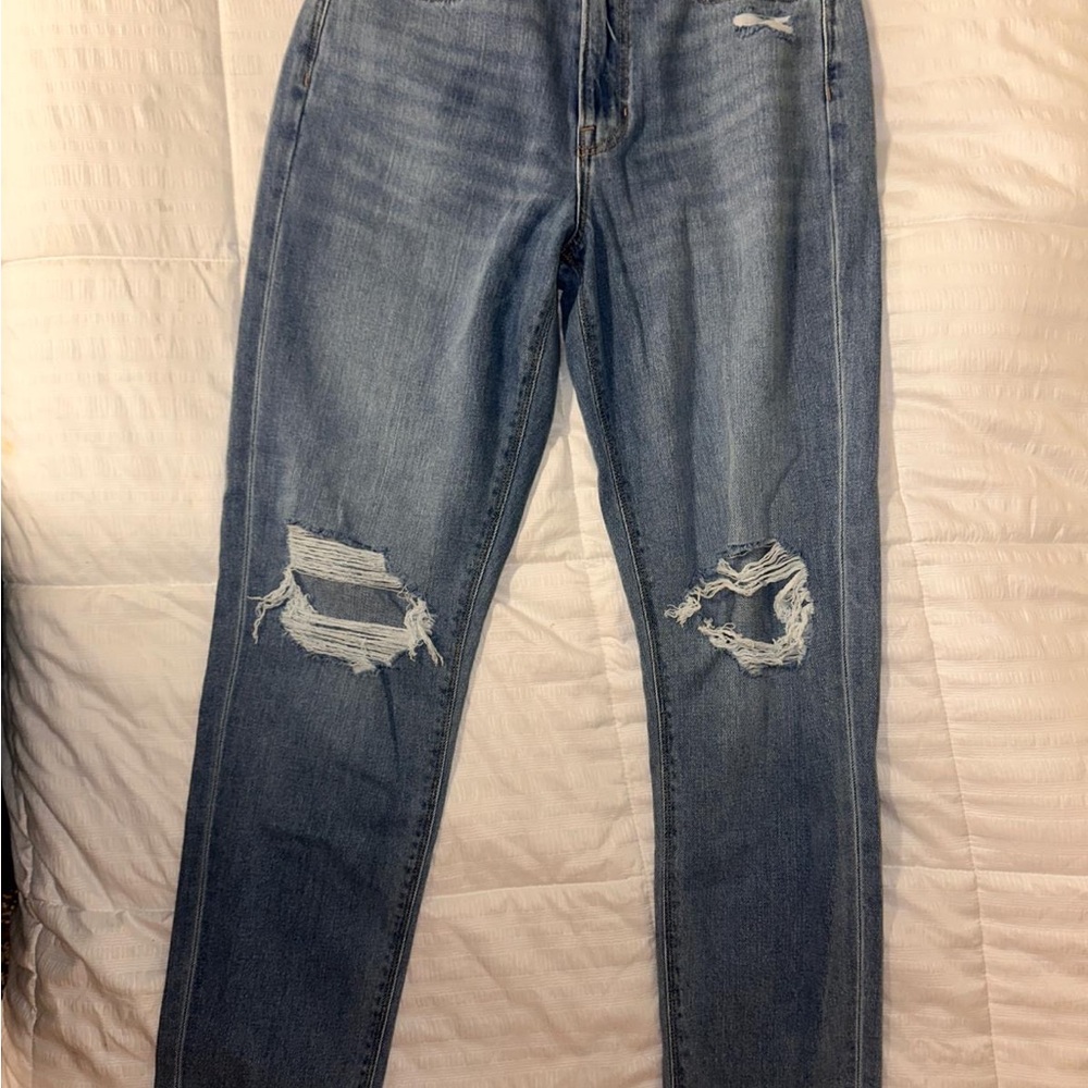 Distressed Blue Jeans for Women